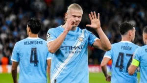 Haaland scores twice for City against Bournemouth