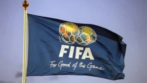 The FIFA flag (Photo by Matthew Ashton EMPICS via Getty Images)