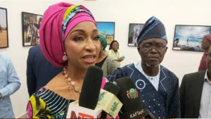 Minister of Arts Culture, Tourism and Creative Economy, Hannatu Musa Musawa and Ogbuluijah