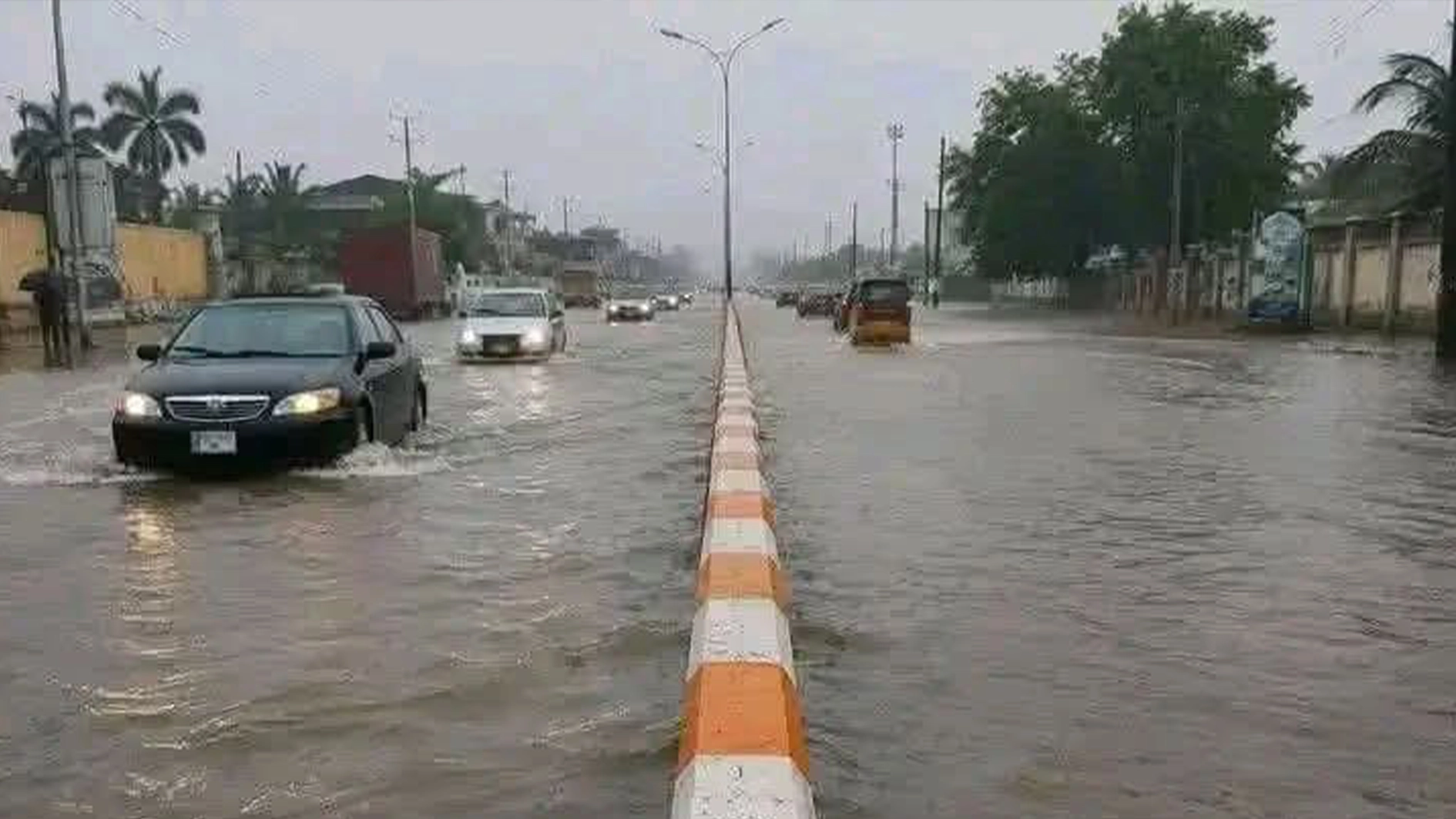 Flooded Oron Road
