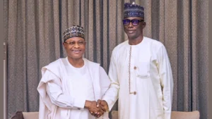 Governor Uba Sani and his running mate for the 2027 governorship election. Jerry Adams