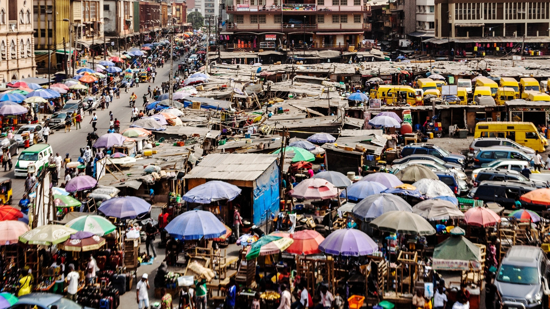 A market in Lagos credit PeterV