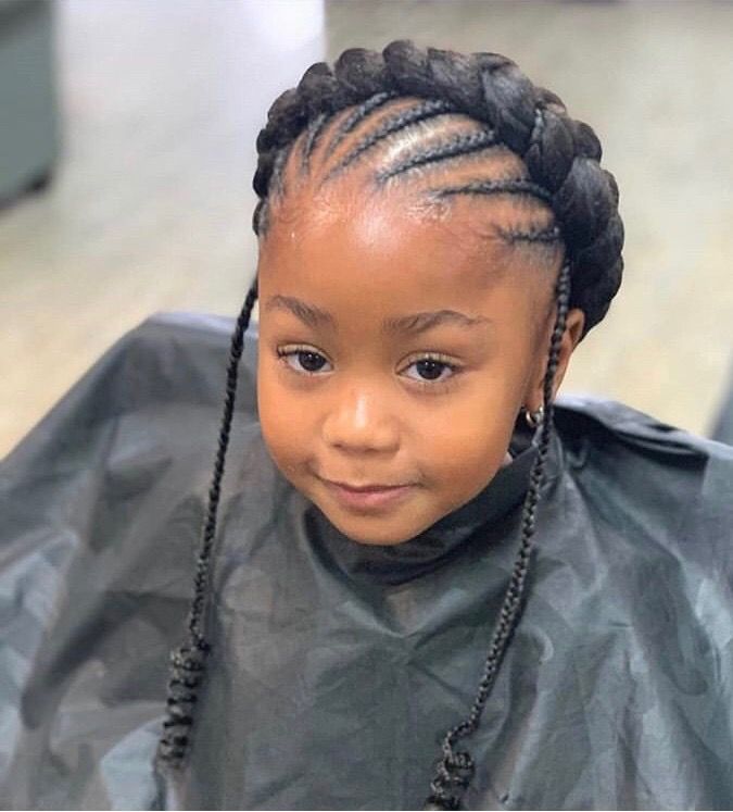 Halo braid with cornrows