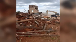 Demolished property